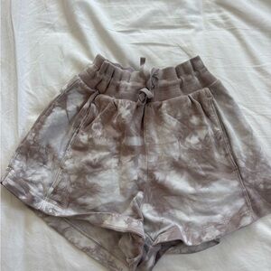 All in Motion Women's Athletic Shorts - Cream and Brown